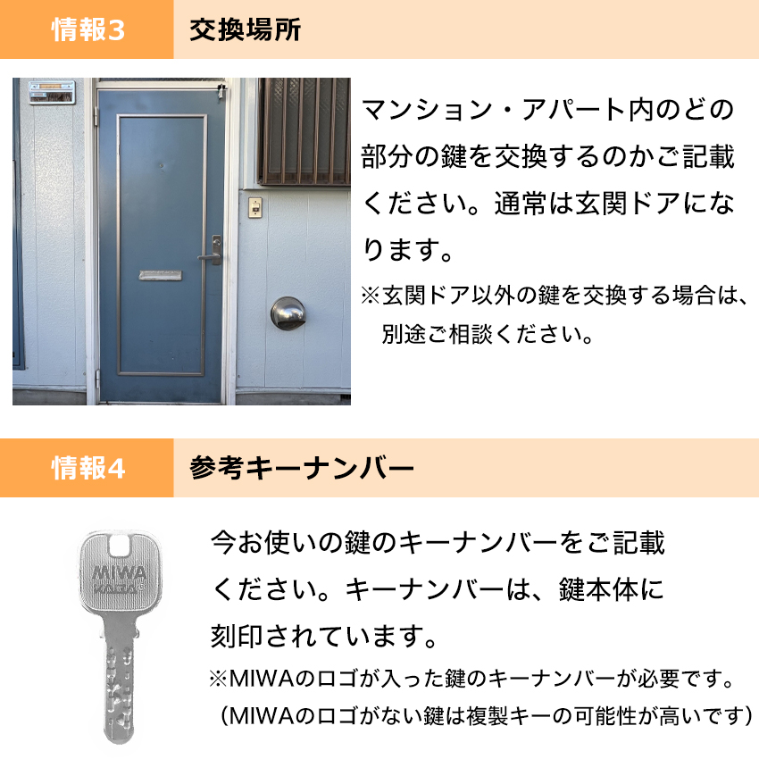 MIWA 美和ロック JN用 逆マスター加工 ...の詳細画像5