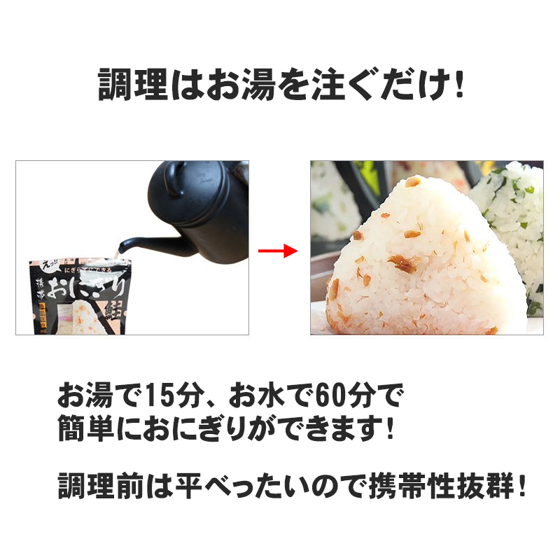 非常食 おにぎり 5年保存 防災セット 保存食 アルファ米 尾西食品 携帯おにぎり お試し用4種類コンプリート 関連画像2