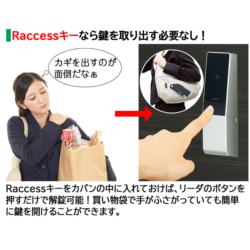 美和ロック　TLRS2-K01PR ラクセスキー　10個 Raccess（ラクセス）シリーズ | VERSAⅡ Access Controller