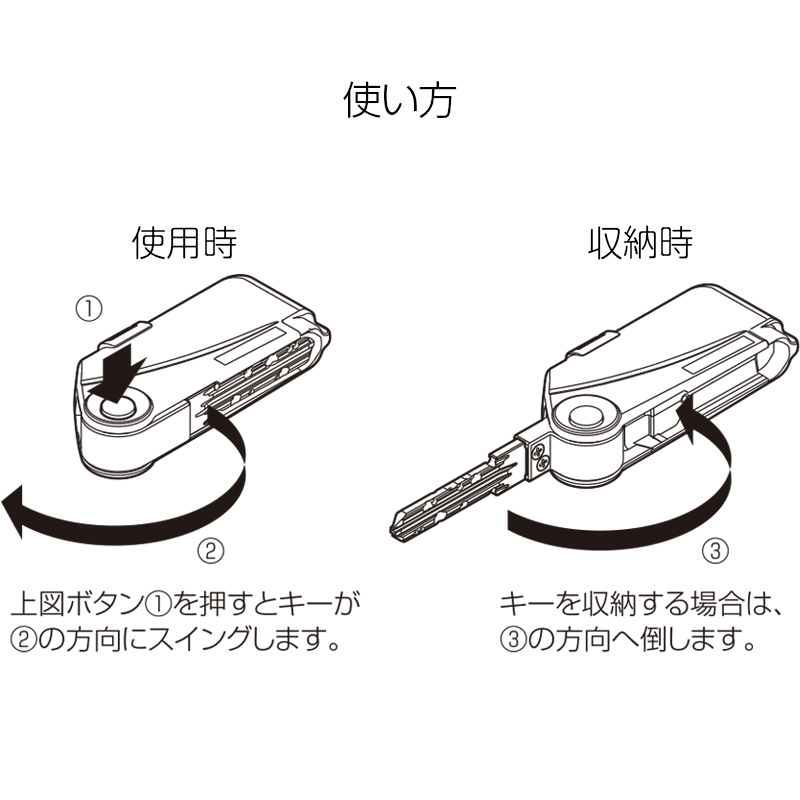 Raccess ラクセス ポップアップキー PRキー MIWA 美和ロック TLRS2-E01PR 本体のみ