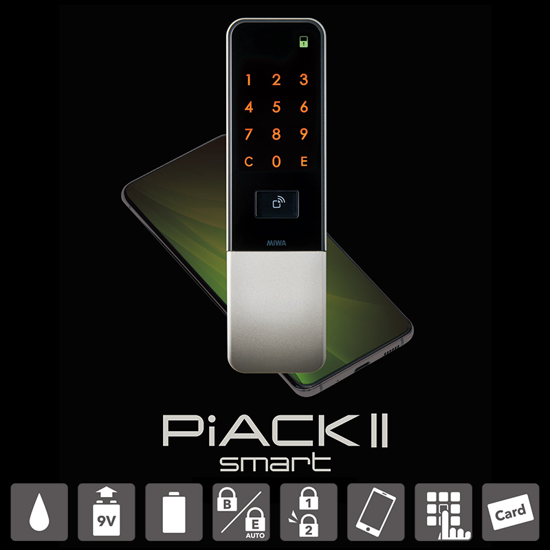 スマートロック 後付け 暗証番号 電気錠 miwa PiACK2 ピアック2 smart