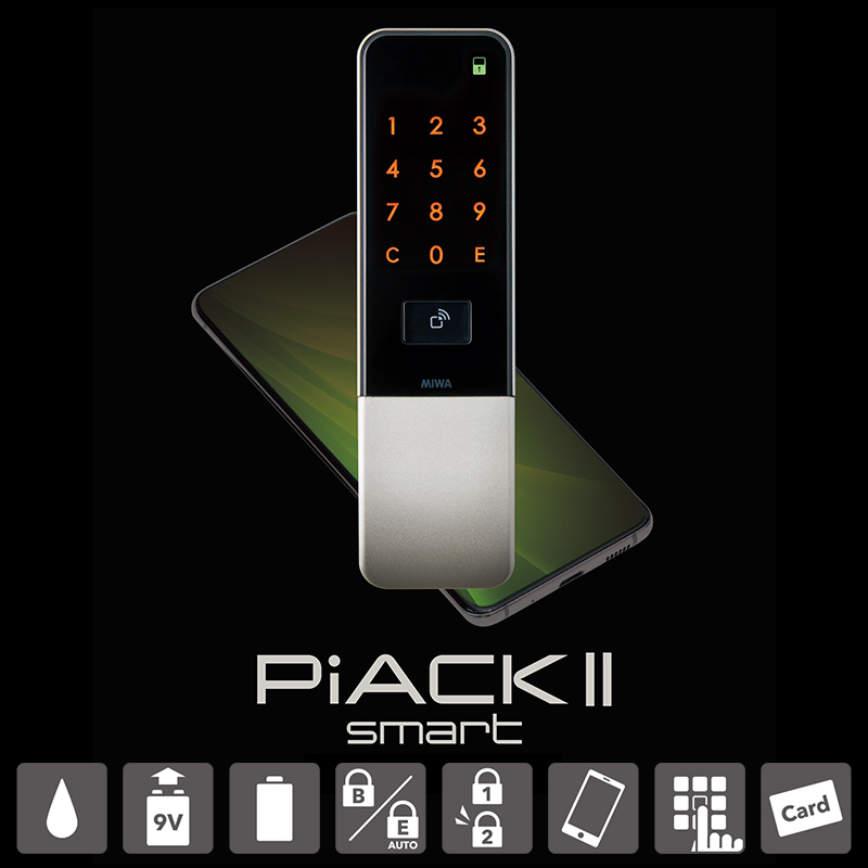 スマートロック 後付け 暗証番号 電気錠 miwa PiACK2 ピアック2 smart 1ロック DTFL2B-D01TEA : 10012505  : 防犯・防災専門店 あんしん壱番 - 通販 - Yahoo!ショッピング