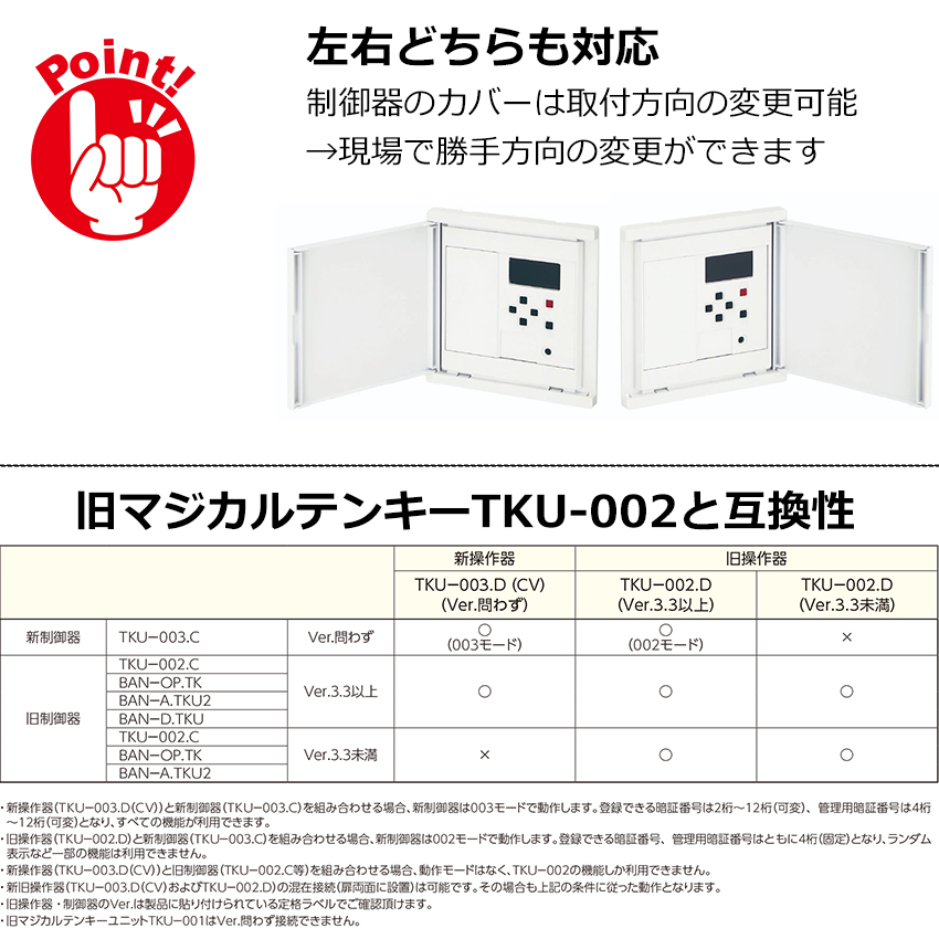 MIWA 美和ロック マジカルテンキーユニット TKU-003．C 制御器
