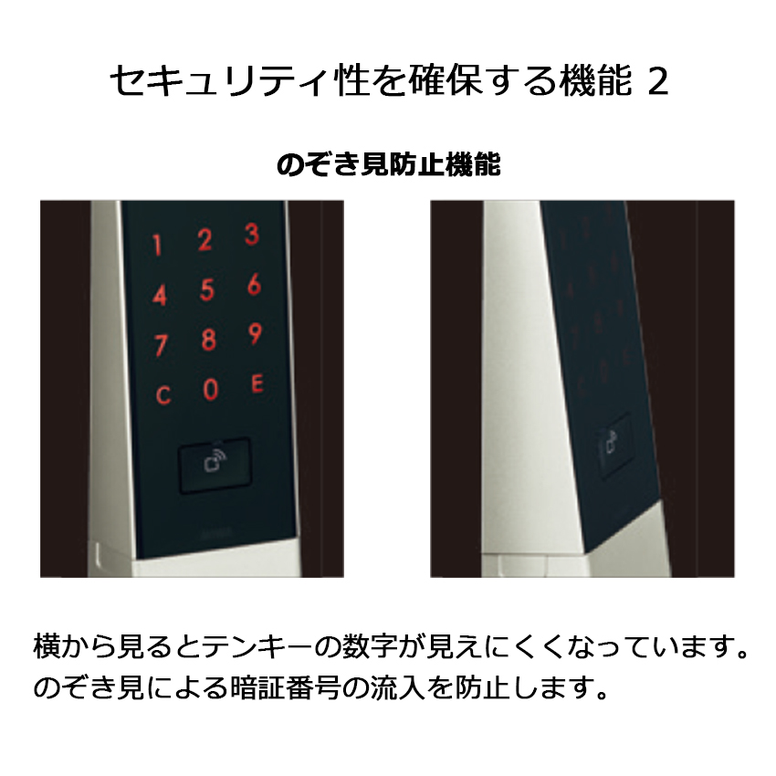 電気錠 電子錠 美和ロック MIWA U9 テンキー キーレス TK5LT51-2 事務
