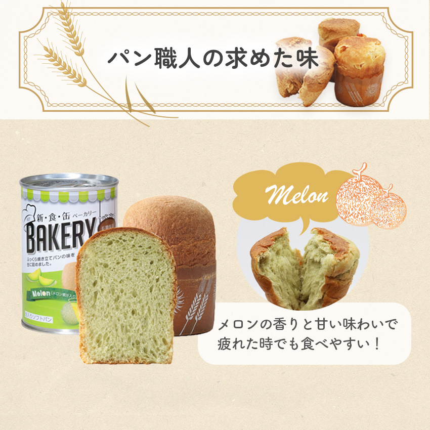 非常食 パン 缶詰 5年保存 新食缶ベーカリー メロン味 美味しい 24缶 1