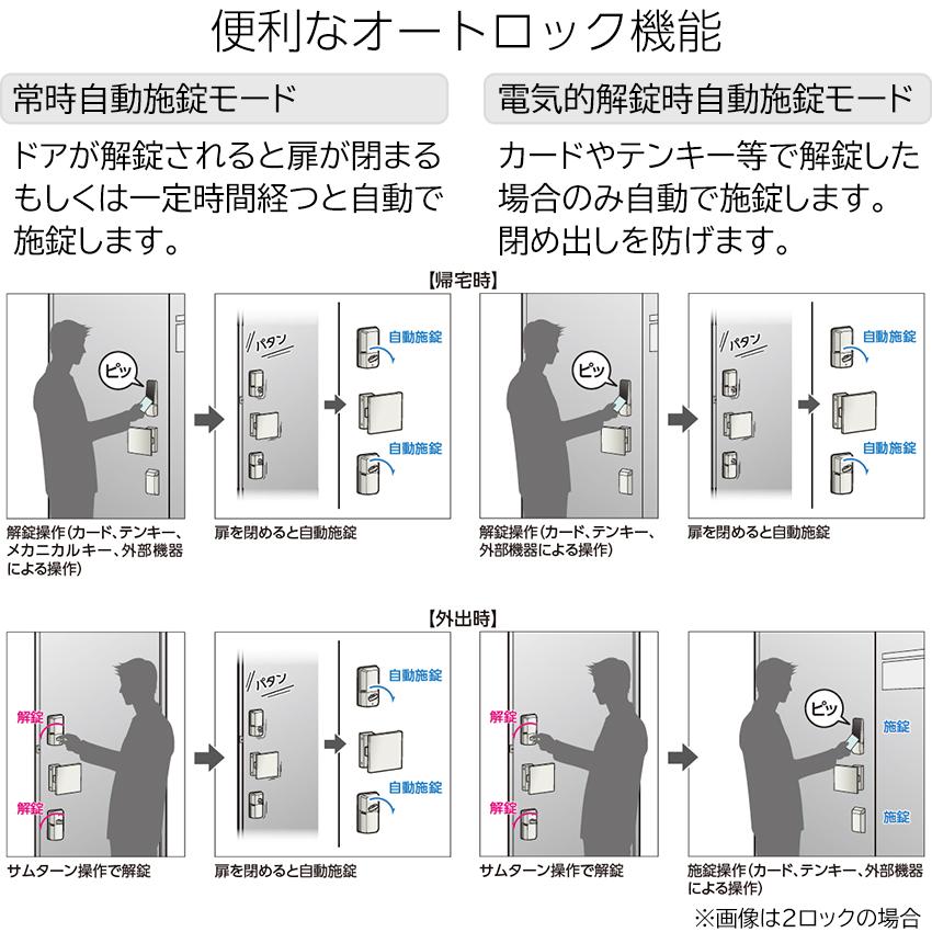 スマートロック 後付け 暗証番号 オートロック 自動施錠 PiACK3smart ピアック3 1ロック DTFL3D01TE ...