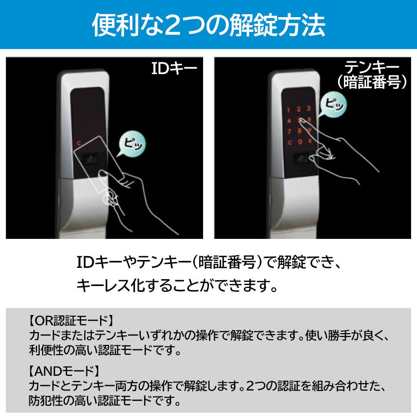 美和ロック 電気錠 電子錠 後付け テンキー キーレス MIWA U9 TK5LS