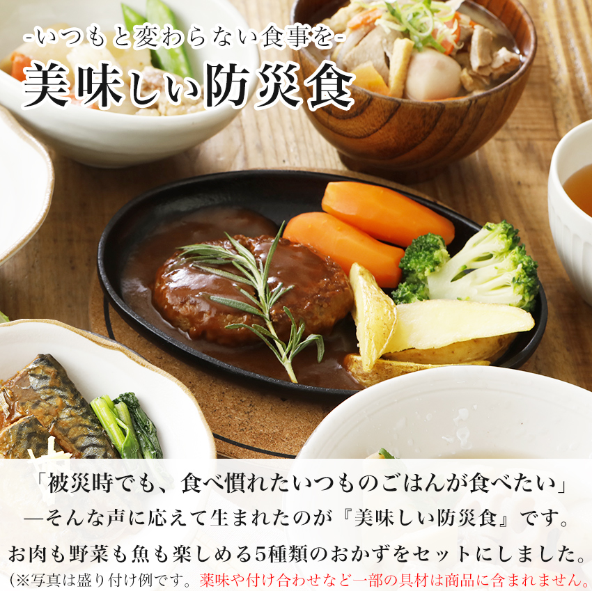 非常食 セット おかず 5年保存 肉と野菜と魚のおかずのセット 美味しい防災食 保存食 防災食 レトルト おいしい
