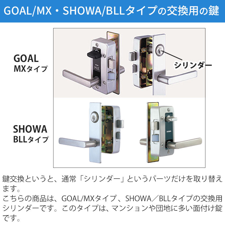 GOAL ゴール 鍵 交換 MX用 ウエスト リプレイス917 シリンダー錠