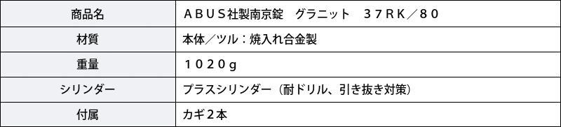 南京錠 盗難対策 頑丈 耐切断 防犯グッズ ABUS社製最高機種 ABUS