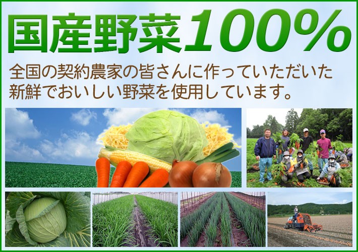 国産野菜100％