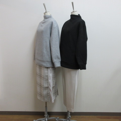 PUPULA ププラ SOFT FLEECE フリース 軽暖 ボトルネック プルオーバー