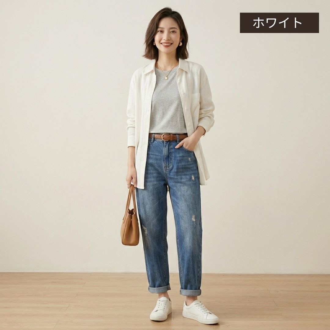 UVカット シャツ レディース 長袖 ブラウス 紫外線対策 体型カバー