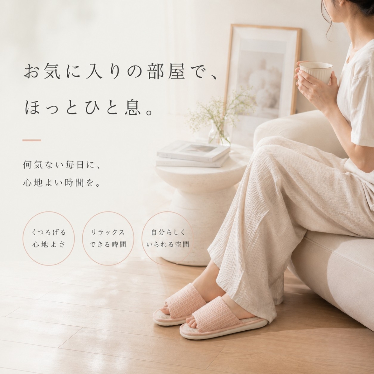 リネンスリッパ 麻風 スリッパ 夏用 室内履き ルームスリッパ 来客用 レディース メンズ 涼しい 蒸れにくい 通気性 洗える 軽量 軽い |  | 06