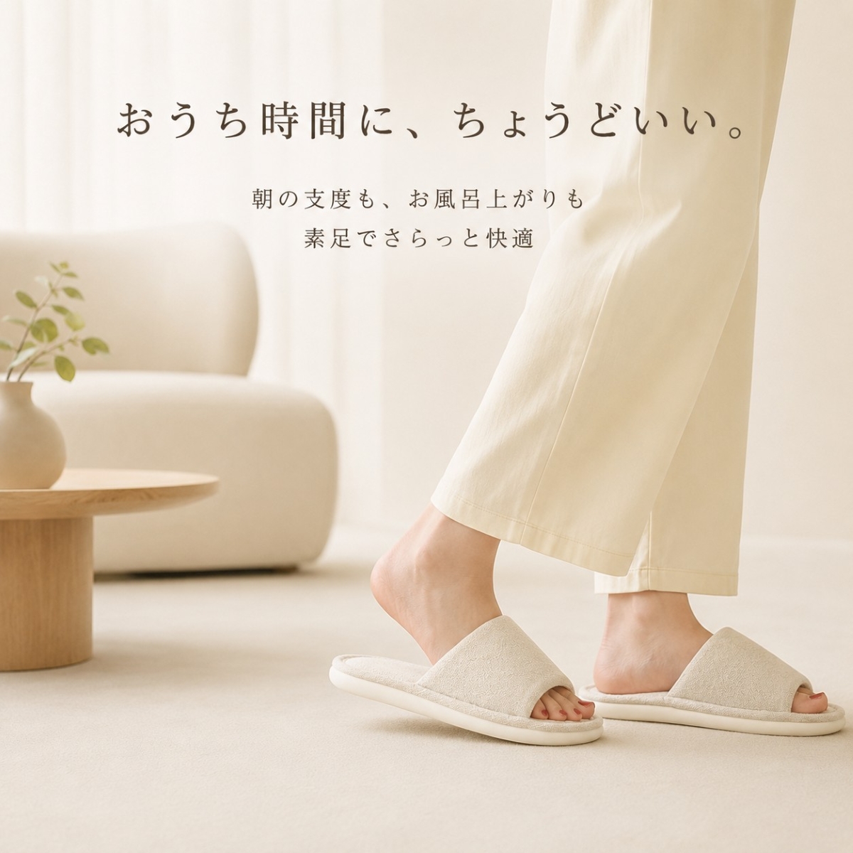 スリッパ ルームサンダル 夏用 室内履き レデ...の詳細画像1