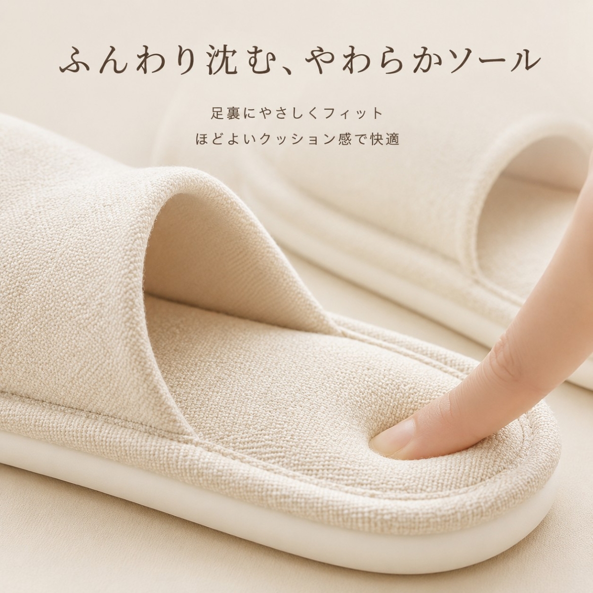 スリッパ ルームサンダル 夏用 室内履き レデ...の詳細画像2