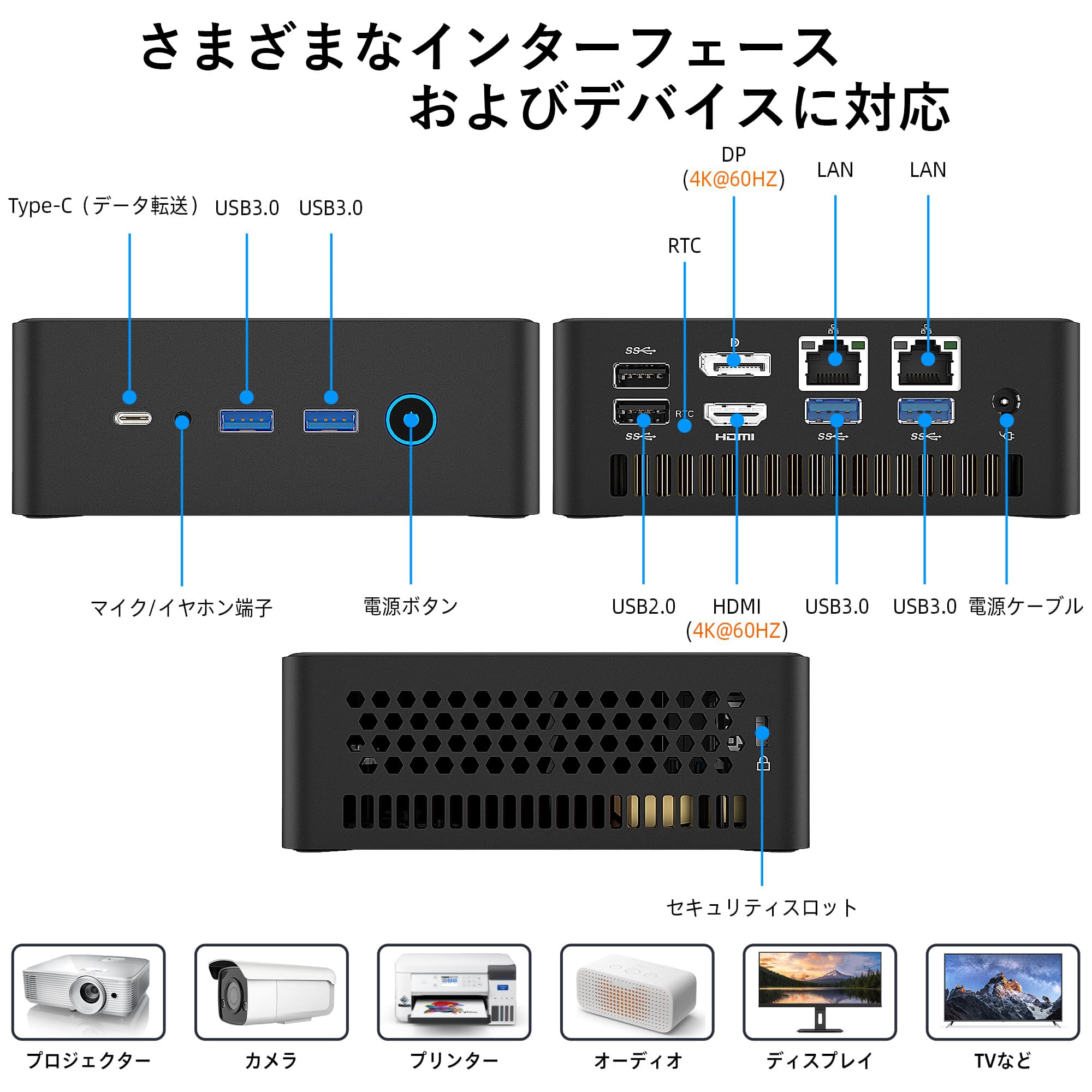 VETESA デスクトップパソコン 本体 新品 ミニ PC AMD Ryzen 9 6900HX
