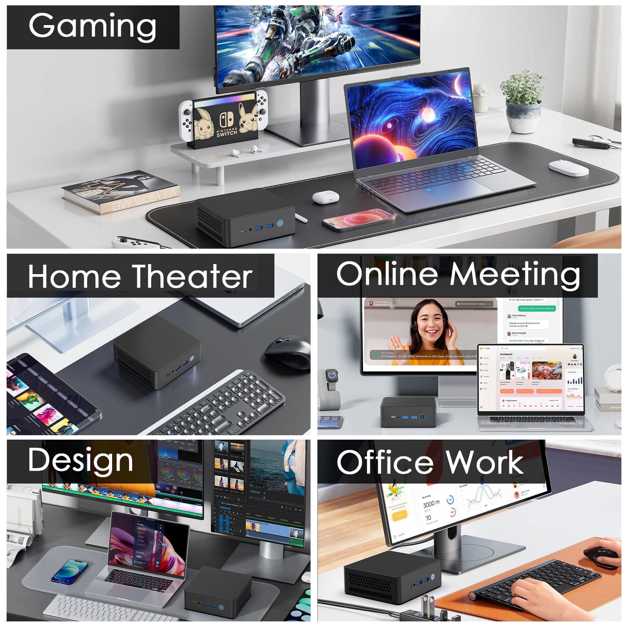 VETESA デスクトップパソコン 本体 新品 ミニ PC AMD Ryzen 9 6900HX Radeon 680M Windows11  Office付き メモリ32GB 1TB SSD 4K ゲーミング(B50R-6690) : リンカイストア - 通販 - Yahoo!ショッピング