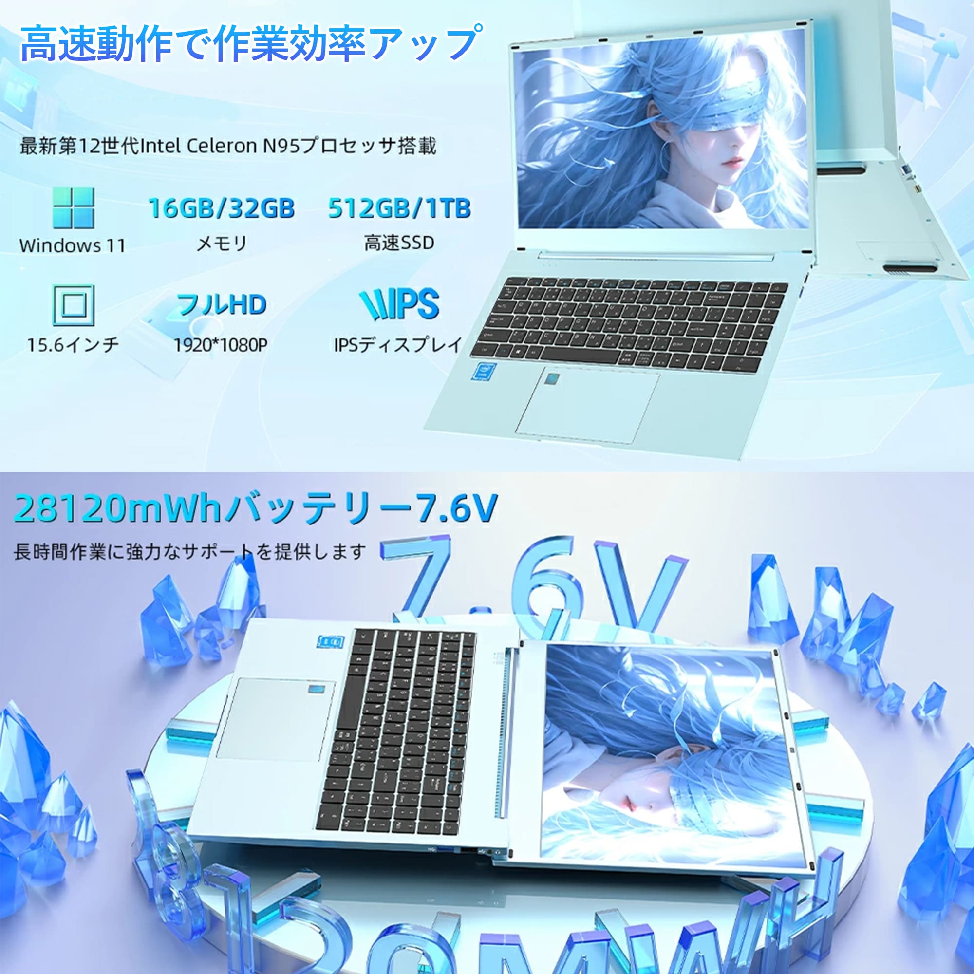 Windows11 64bit】【WEBカメラ】【テンキー付】【Core i3-1115G4