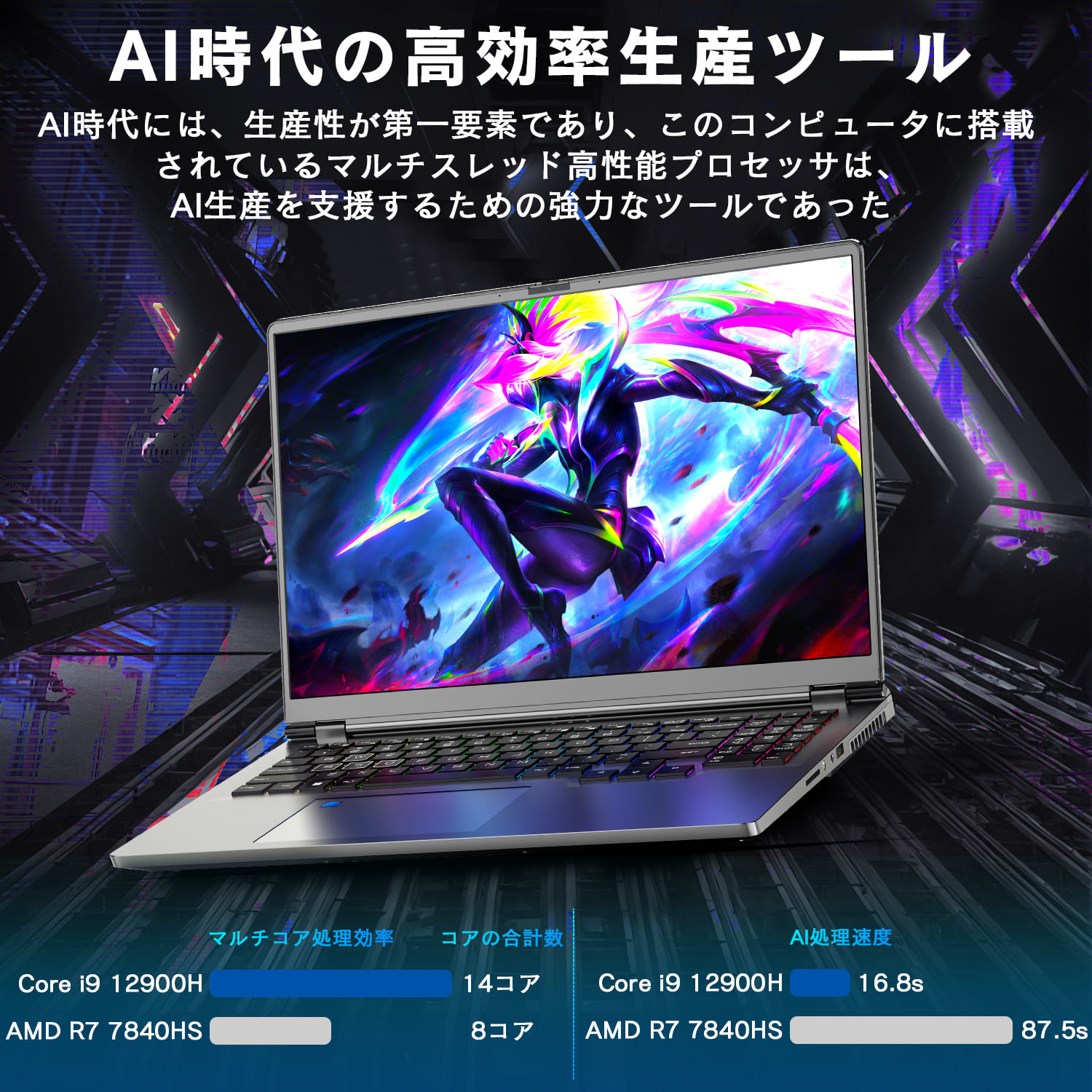 VETESA 高性能ゲーミングノートパソコン 新品 本体 16型 Office