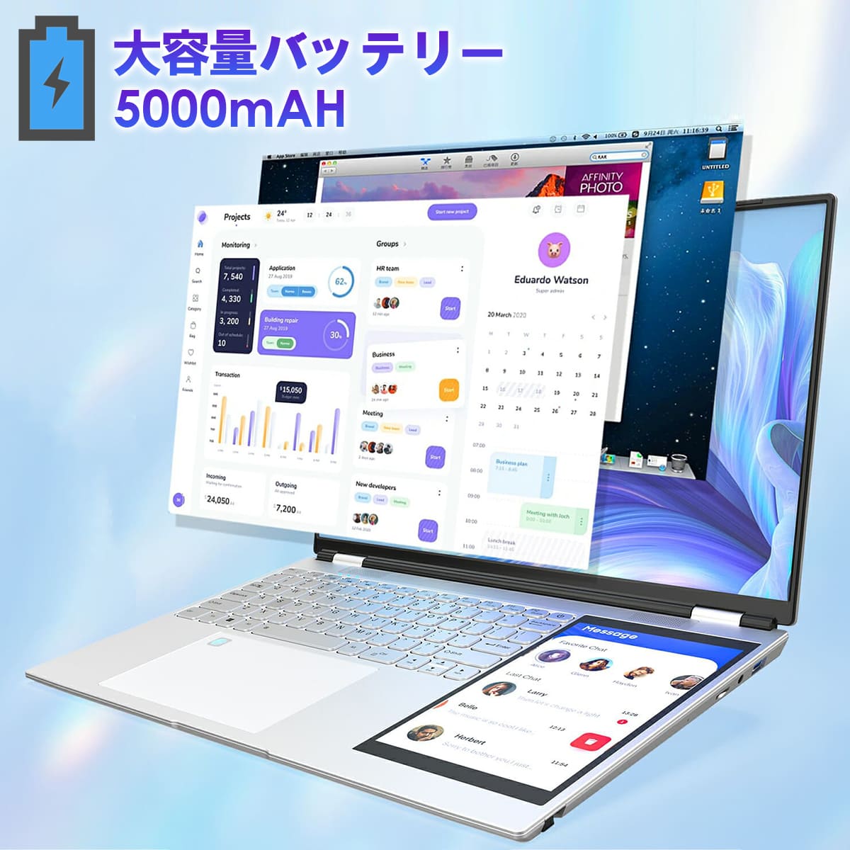 VETESA ノートパソコン 新品 15.6型 Office搭載 Windows11 メモリ16GB