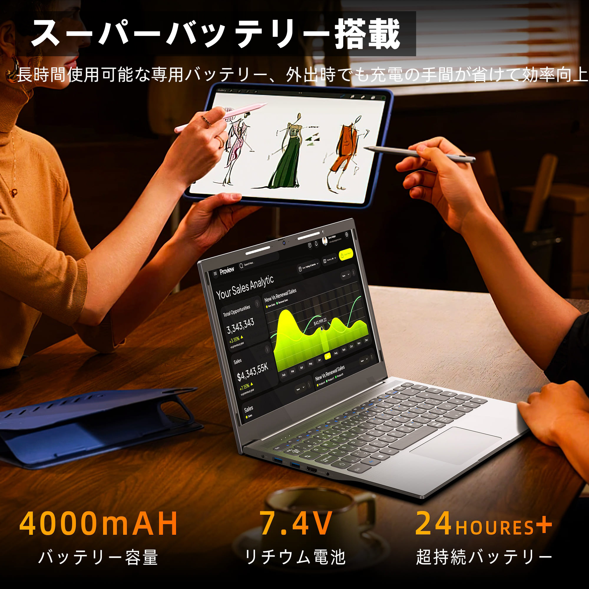 VETESA ノートパソコン 新品 Windows11 14.1型 Office付き