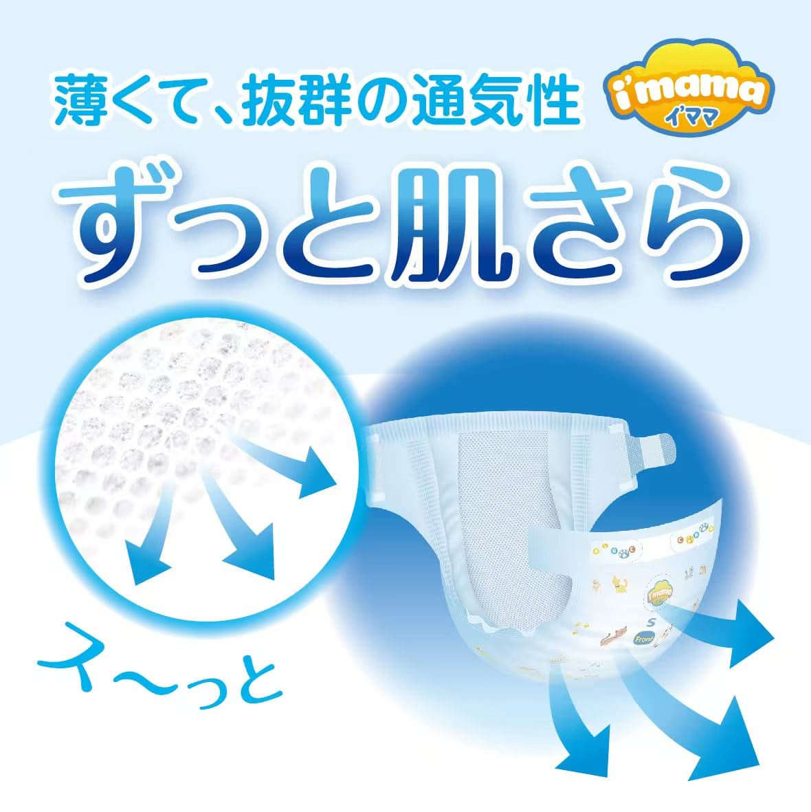 Imama オムツ テープタイプ 4個セット NB 28枚 新生児用サイズ ~5kg