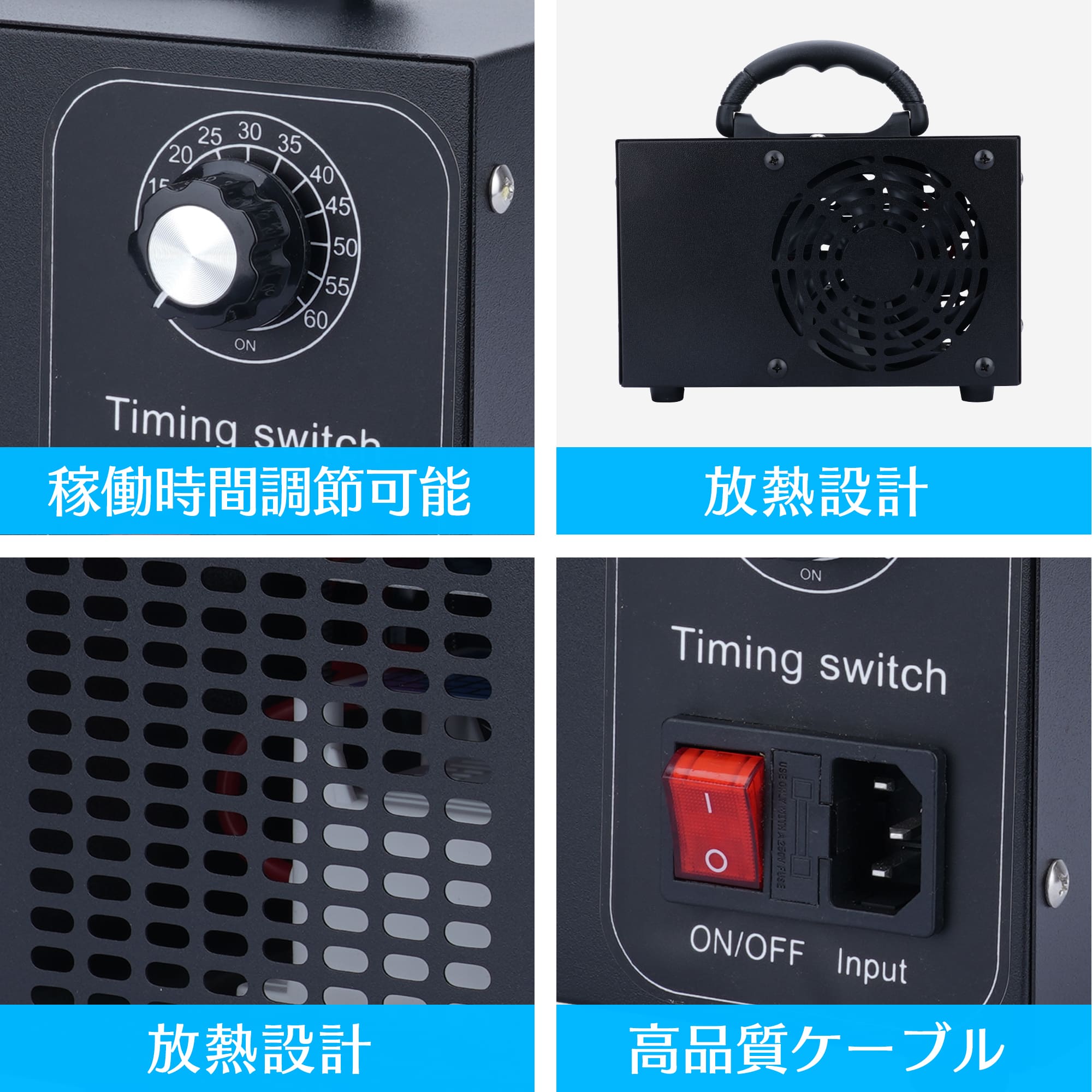高性能オゾン発生機 10000mg 業務用 オゾン発生器 脱臭器 産業機 エア