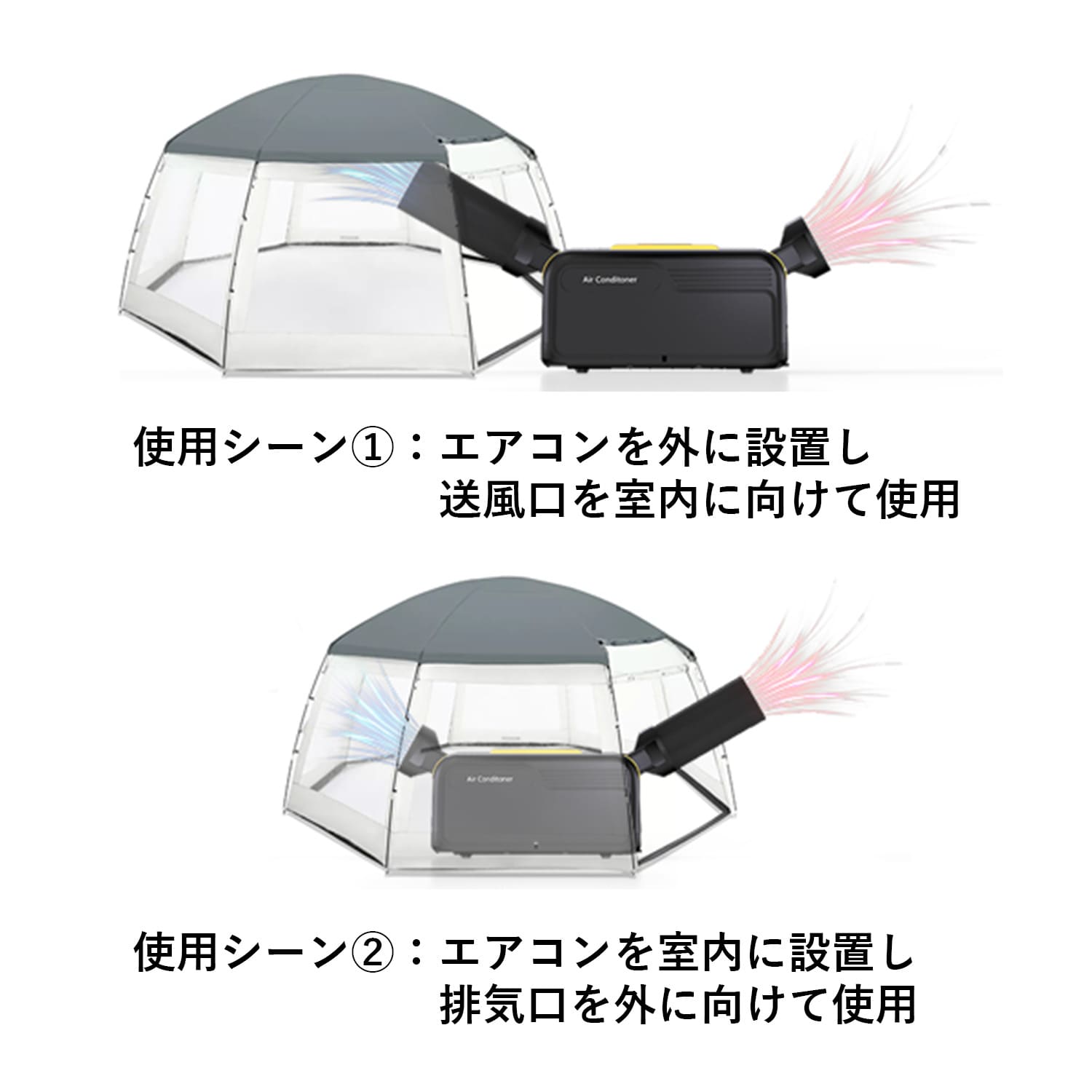 ポータブルエアコン コンパクトエアコン ウインドエアコン 冷房 暖房