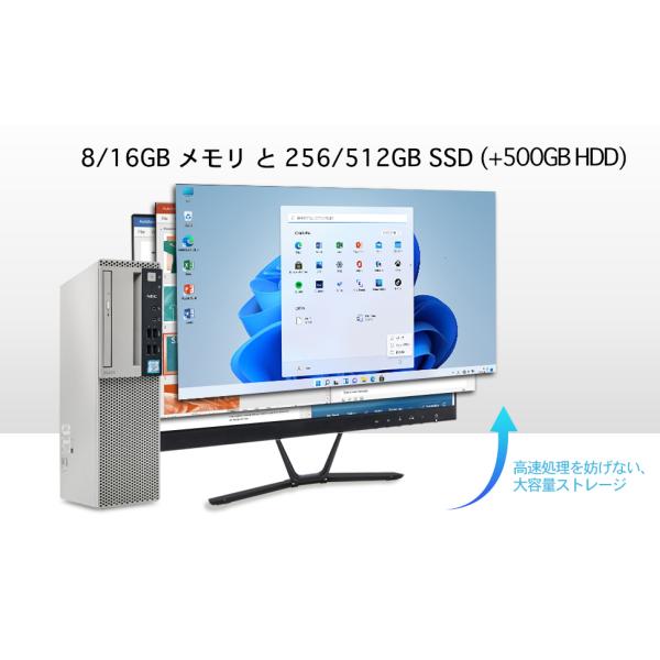 NEC デスクトップパソコン 中古 NEC7500 Windows11 高性能第7