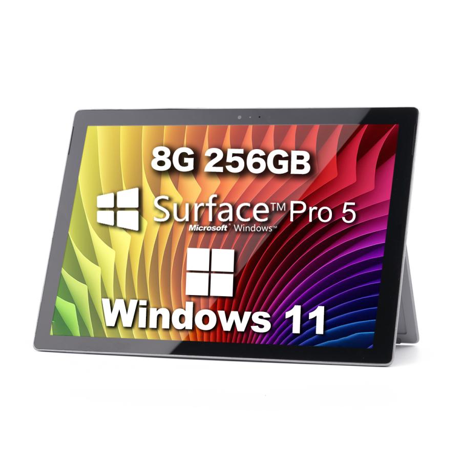 Win11搭載 Surface pro5 中古タブレット PCサーフェスノートパソコン 12.3型液晶タブレットPC Corei5 第7世代メモリ8GB SSD256GB ノートパソコン マイクロソフト｜rinkai-store