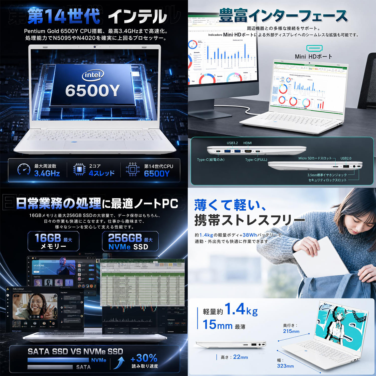 VETESA [最大3000円オフ]好みで選択 新品 ノートパソコン 14型/15.6型
