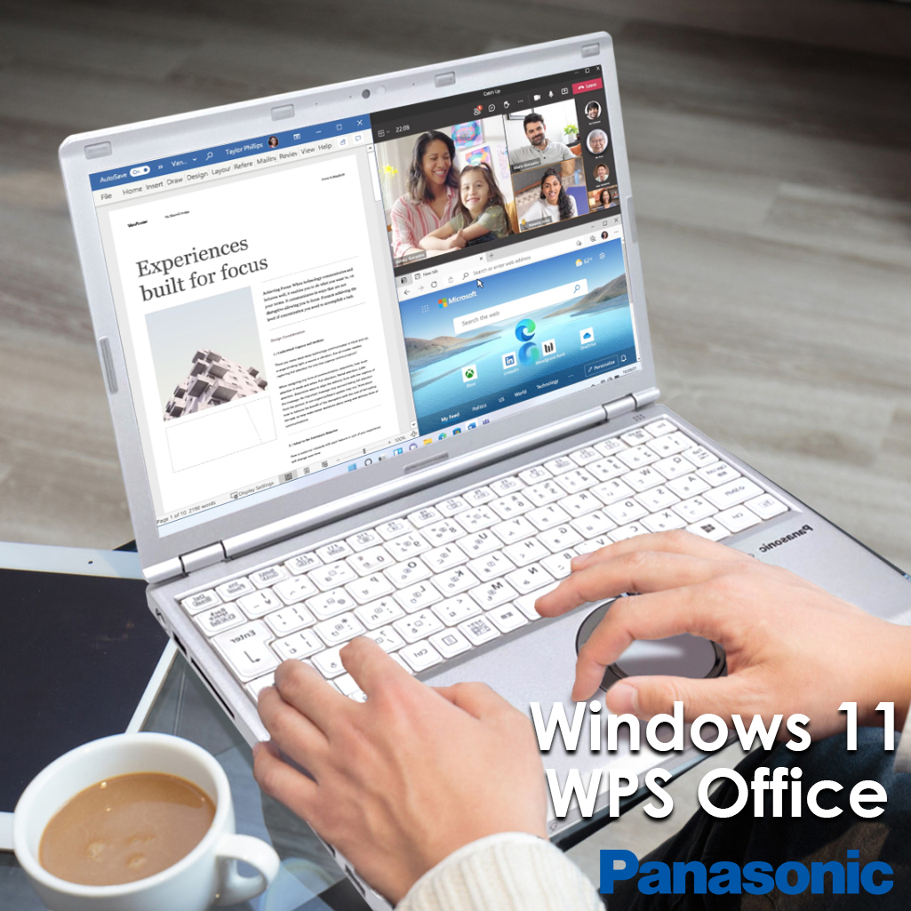 ラッピング対象外 Panasonic ノートパソコン office付き Windows11