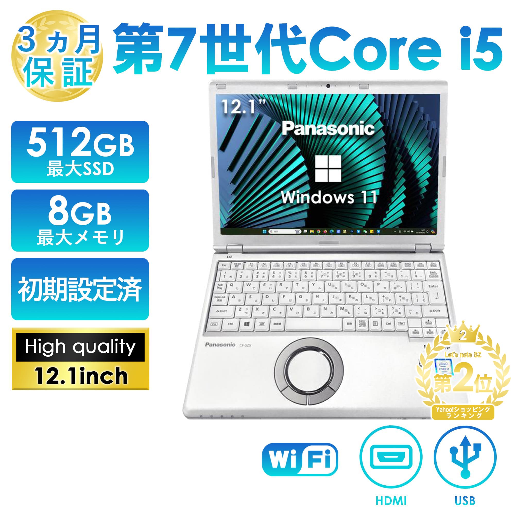 Let's note SZ 訳あり ノートパソコン 中古 Office搭載 Windows11