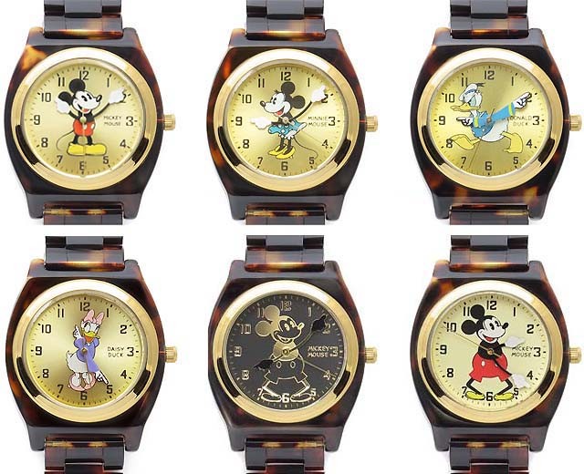 Disney べっ甲柄 [ミッキーマウス][ミニー][ドナルド][デイジー