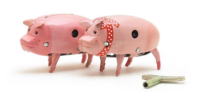 WELBY【ウェルビー】POLLY the Pig ピッグ ゼンマイ ブリキ トーイ