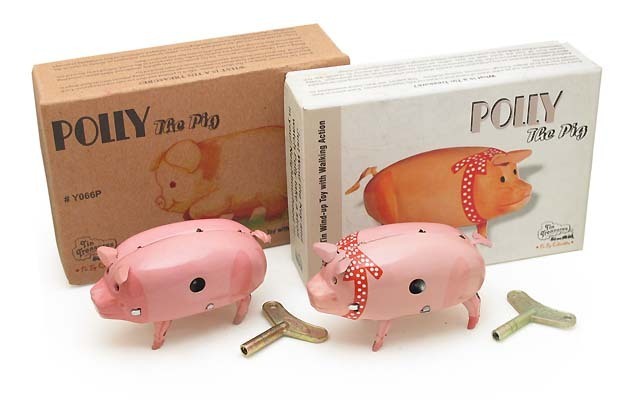 WELBY【ウェルビー】POLLY the Pig ピッグ ゼンマイ ブリキ トーイ