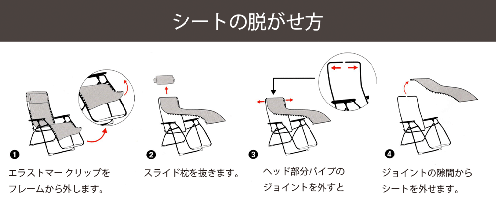 シートの脱がせ方