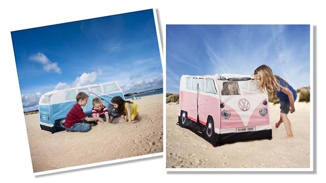 ワーゲンバス型キッズテント ワーゲンバス型の子ども用テント「T1バス キッズテント