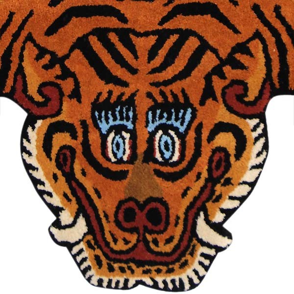 チベタン タイガー ラグ マット 【L】Tibetan Tiger Rug 虎型 160cm