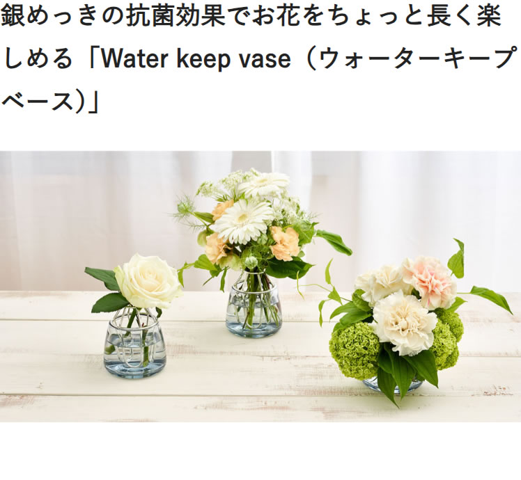 Water keep vase（ウォーターキープベース）【製造元出荷】 : リンナイ