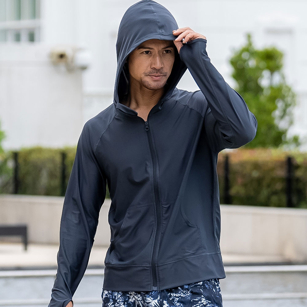 ラッシュガード メンズ パーカー 水着用 長袖 体型カバー UVパーカー ラッシュパーカー 日焼け対策 |  | 08