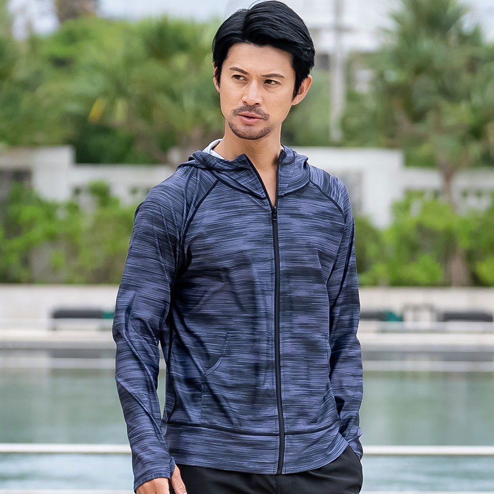 ラッシュガード メンズ パーカー 水着用 長袖 体型カバー UVパーカー ラッシュパーカー 日焼け対策 |  | 14