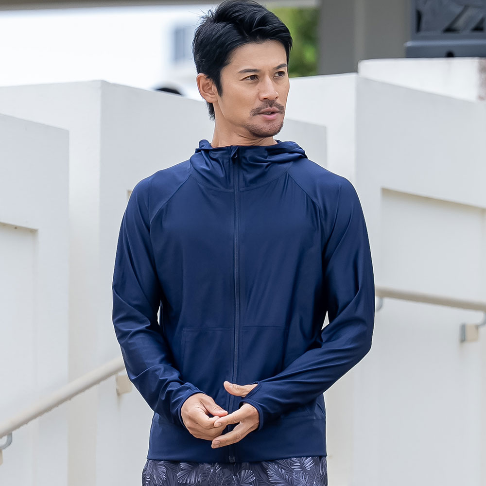 ラッシュガード メンズ パーカー 水着用 長袖 体型カバー UVパーカー ラッシュパーカー 日焼け対策 |  | 17