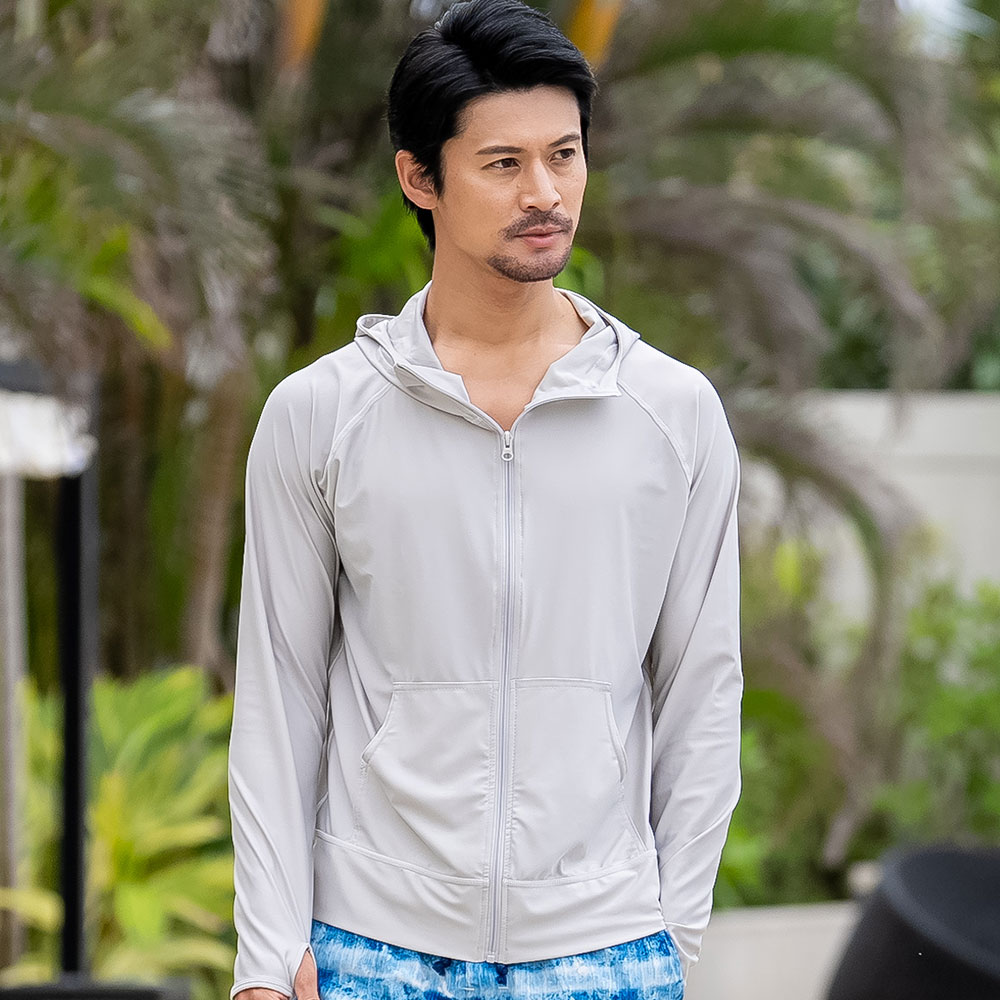 ラッシュガード メンズ パーカー 水着用 長袖 体型カバー UVパーカー ラッシュパーカー 日焼け対策 |  | 19