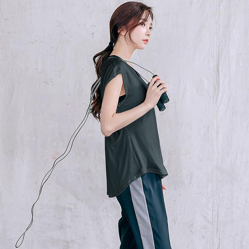 ヨガウェア トップス タンクトップ レディース ホットヨガ 半袖 フィットネスウェア かわいい おしゃれ スポーツ Tシャツ 吸汗速乾 ストレッチ | ブランド登録なし | 03