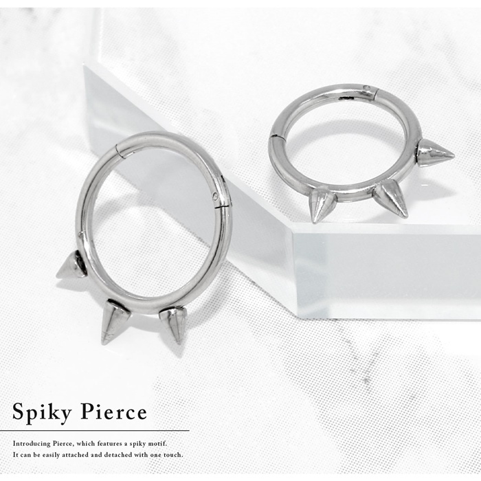 凛 RIN ボディピアス メンズ 16G セグメントクリッカー リング フープ
