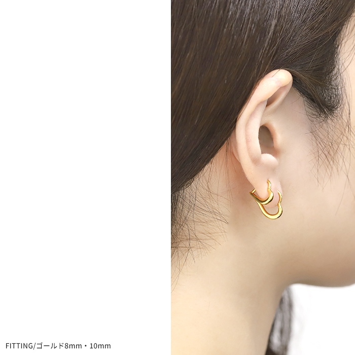 未央　ハードウェア✨ピアス✨ 24金コーティング✨ 凛 RIN ボディピアス ハート 24金 24Kコーティング 軟骨 16G