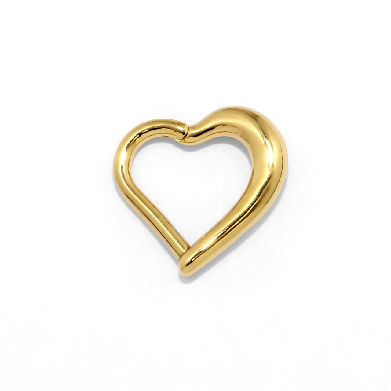 凛 RIN ボディピアス ハート 24金 24Kコーティング 軟骨 16G