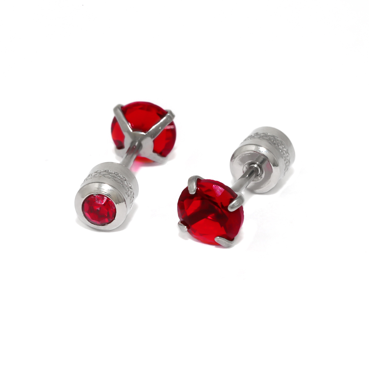 つけっぱなし ピアス 金属アレルギー対応 ネジ式 ジュエル ステンレス ジルコニア レディース キラキラ 『両耳用・2個セット』 | 凛 RIN | 08